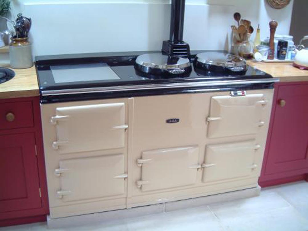 4 Oven Pre-74 Aga Cooker installed in a farm house in Ibberton Dorset