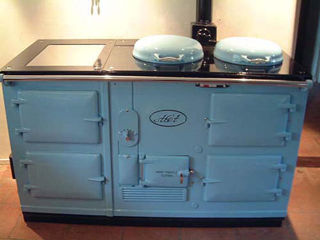 A four oven standard aga Cooker installed in Colyton.